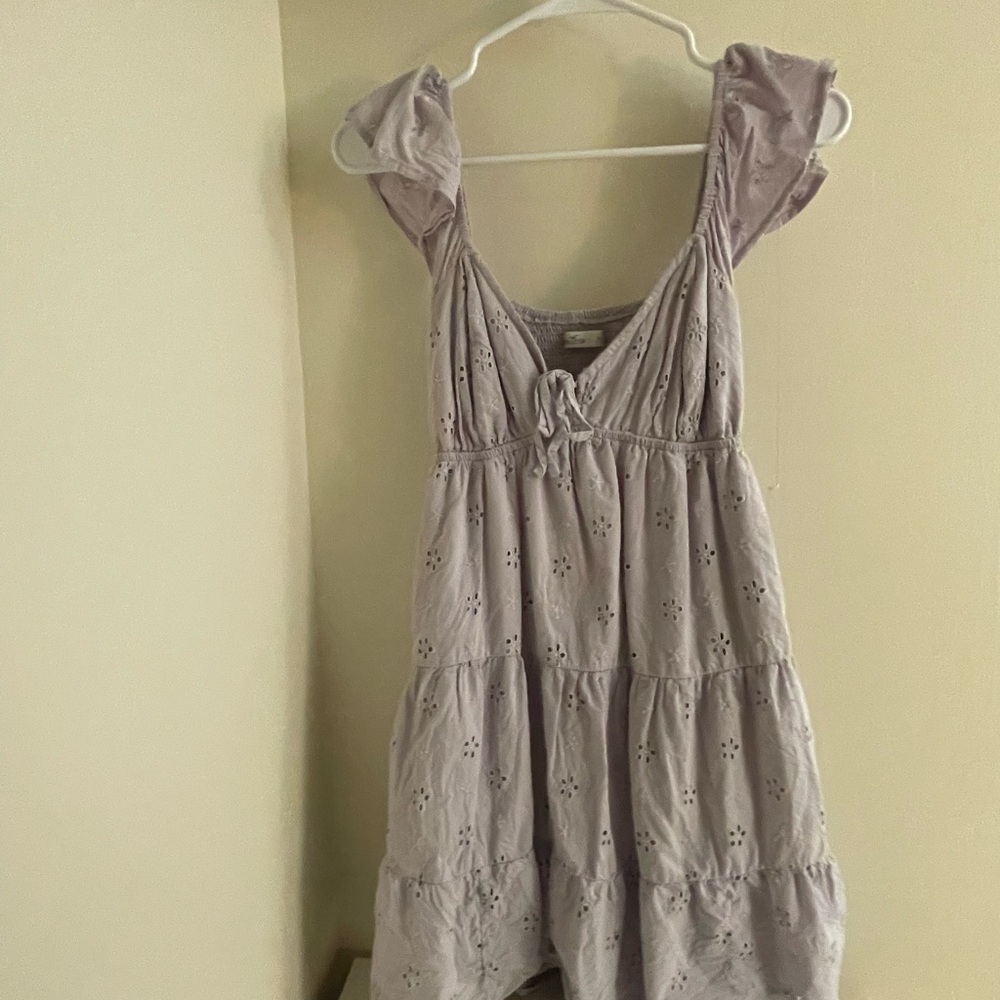 Hollister Lavender Eyelet Dress